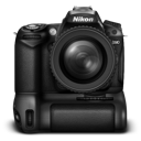 Grey Nikon D90 Icon