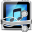 Silver Tunes Folder Icon 32x32 png