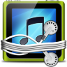 Green Tunes Folder Icon 96x96 png