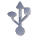 Symbol USB Grey Icon