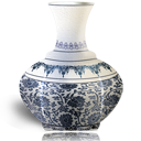 Blue Porcelain Vase Icon 128x128 png