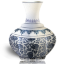 Blue Porcelain Vase Icon 64x64 png