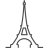 Paris Eiffel Icon
