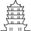 Pagoda Icon 64x64 png