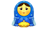 Blue Matreshka Up Icon