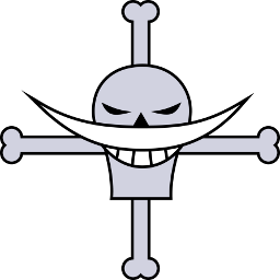 Barbe Blanche Icon - One Piece Jolly Roger Icons - SoftIcons.com