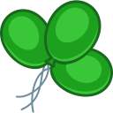 Green Baloons Icon 128x128 png
