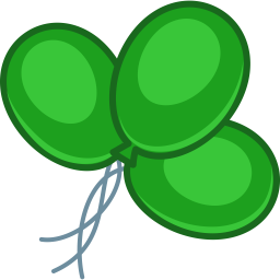 Green Baloons Icon 256x256 png
