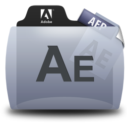 After Effects File Types Folder Icon 256x256 png