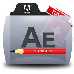 After Effects Tutorials Folder Icon 256x256 png