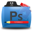 Photoshop Tutorials Folder Icon 64x64 png