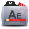 After Effects Tutorials Folder Icon 96x96 png