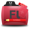 Flash Tutorials Folder Icon 96x96 png