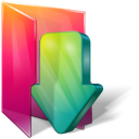 Aurora Folders Downloads Icon