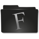 Folder Fonts Icon 128x128 png
