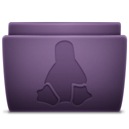 Purple Linux Icon 256x256 png