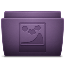 Purple Pictures Icon 256x256 png