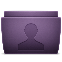 Purple User Icon 256x256 png