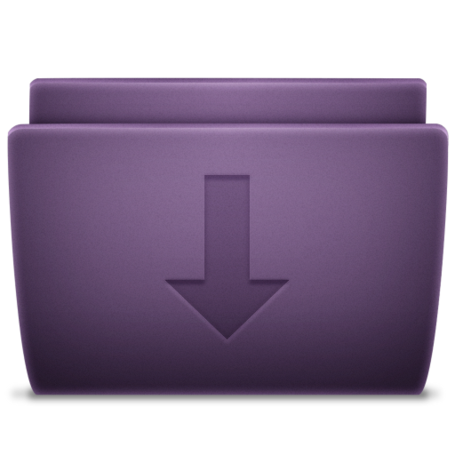 Purple Down Icon 512x512 png