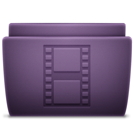 Purple Movies Icon 512x512 png