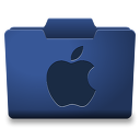 Blue Mac Icon - Classy Folder Icons - SoftIcons.com