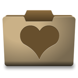 Cardboard Favorites Icon - Classy Folder Icons - SoftIcons.com