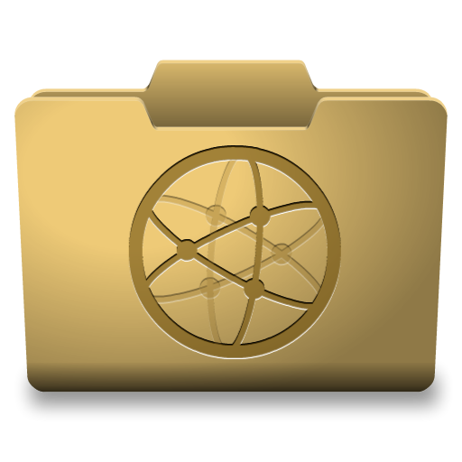 Yellow Network Icon - Classy Folder Icons - SoftIcons.com