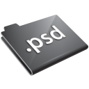 Psd Grey Icon 128x128 png