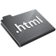 Html Grey Icon 80x80 png