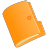 Document Folder Orange Icon