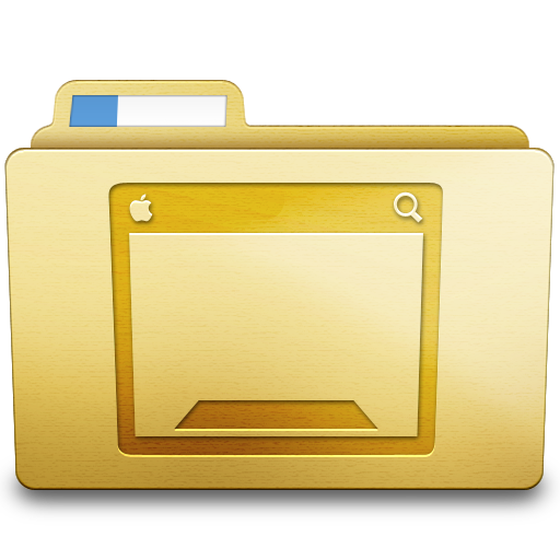 Yellow Desktop Icon - Folder Replacement Icons - SoftIcons.com