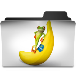 Banana Frog Icon 256x256 png