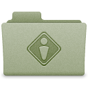 Green Public Folder Icon 128x128 png
