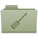 Green Utilities Folder Icon 128x128 png