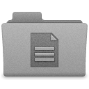 Grey Documents Folder Icon 128x128 png