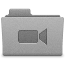 Grey Movies Folder Icon 128x128 png