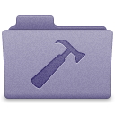 Purple Developer Folder Icon 128x128 png
