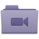 Purple Movies Folder Icon