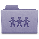 Purple Sharepoint Folder Icon 128x128 png