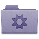 Purple Smart Folder Icon 128x128 png