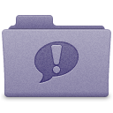 Purple iChat Folder Icon 128x128 png