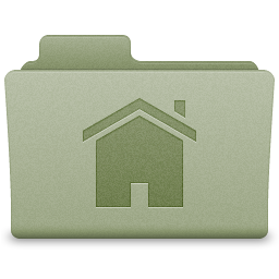 Green Home Folder Icon 256x256 png