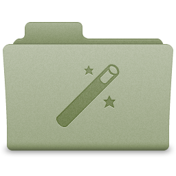 Green Magic Folder Icon 256x256 png