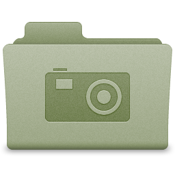 Green Pictures Folder Icon 256x256 png