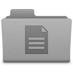 Grey Documents Folder Icon 256x256 png