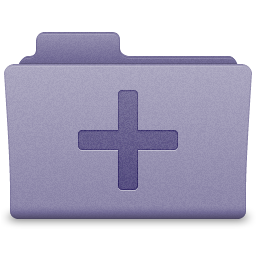 Purple Add Folder Icon 256x256 png