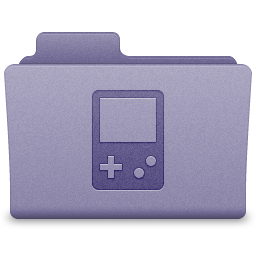 Purple Games Folder Icon 256x256 png