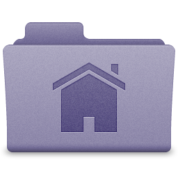 Purple Home Folder Icon 256x256 png