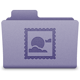 Purple Mail Folder Icon 256x256 png