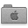 Grey Apple Folder Icon 32x32 png